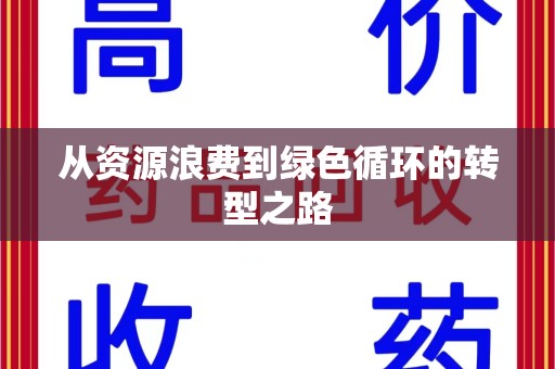 安阳从资源浪费到绿色循环的转型之路