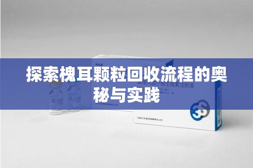 安阳探索槐耳颗粒回收流程的奥秘与实践
